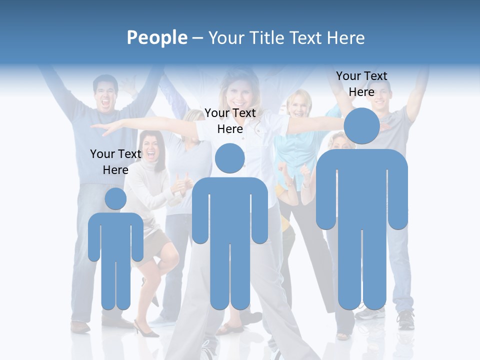 Success Smiling Man PowerPoint Template