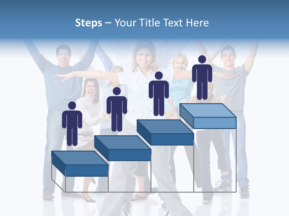 Success Smiling Man PowerPoint Template