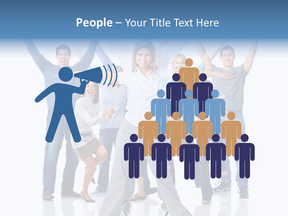 Success Smiling Man PowerPoint Template