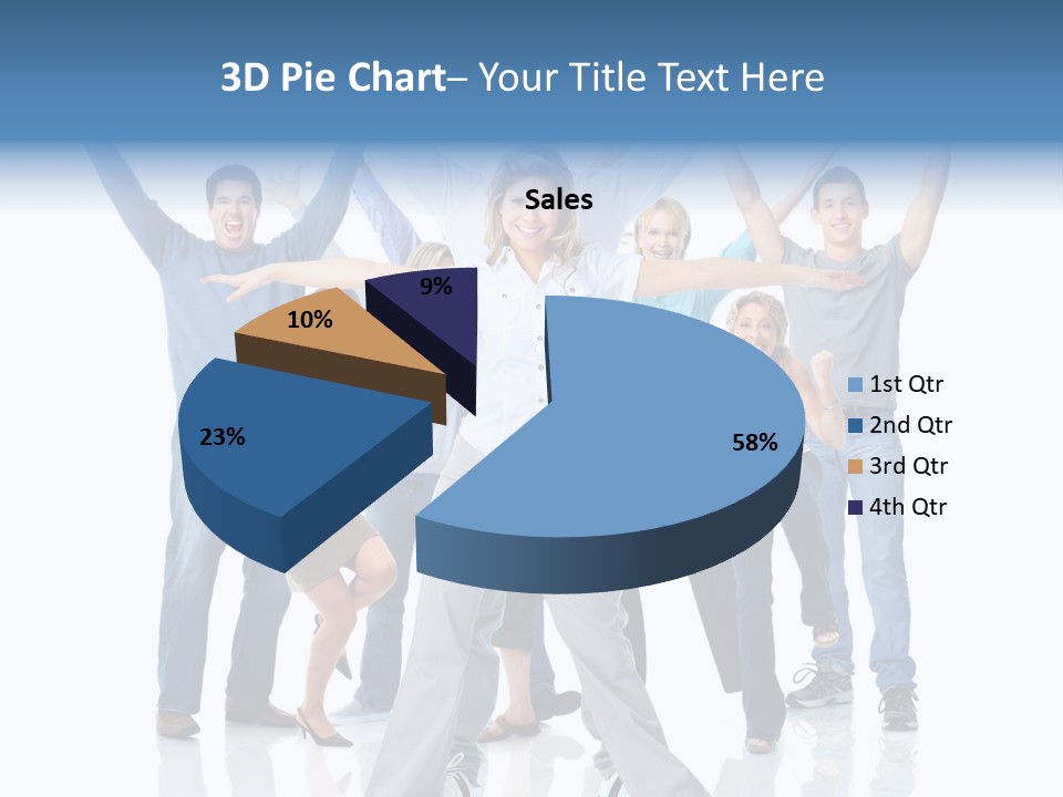 Success Smiling Man PowerPoint Template