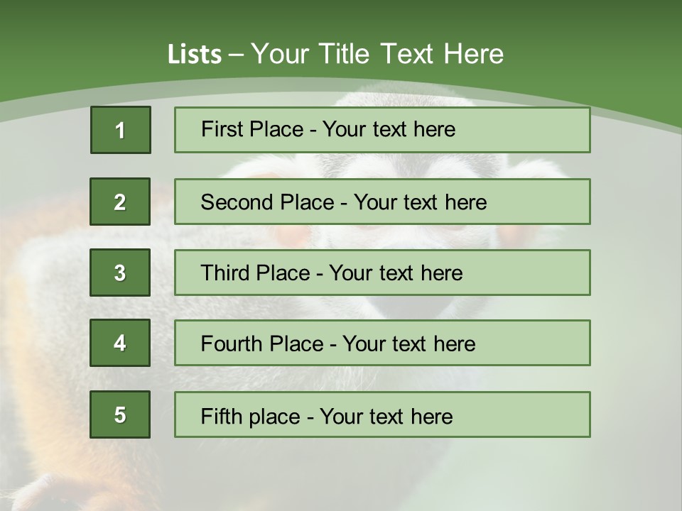Ears Depth Of Field Tiny PowerPoint Template