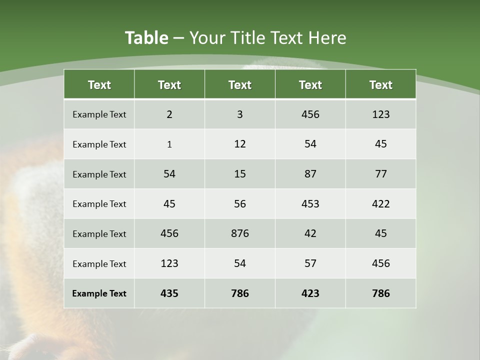 Ears Depth Of Field Tiny PowerPoint Template