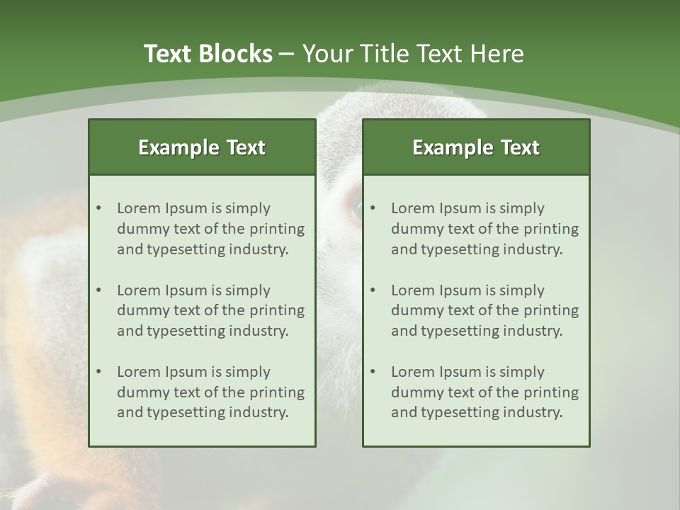 Ears Depth Of Field Tiny PowerPoint Template
