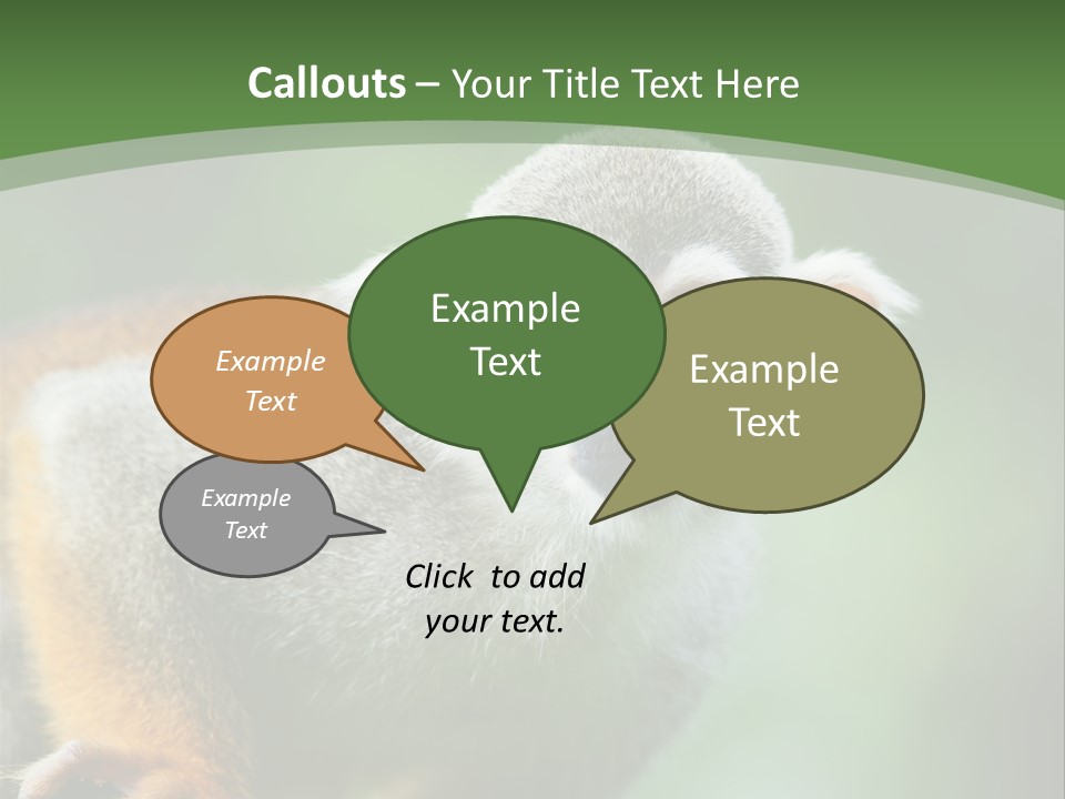 Ears Depth Of Field Tiny PowerPoint Template