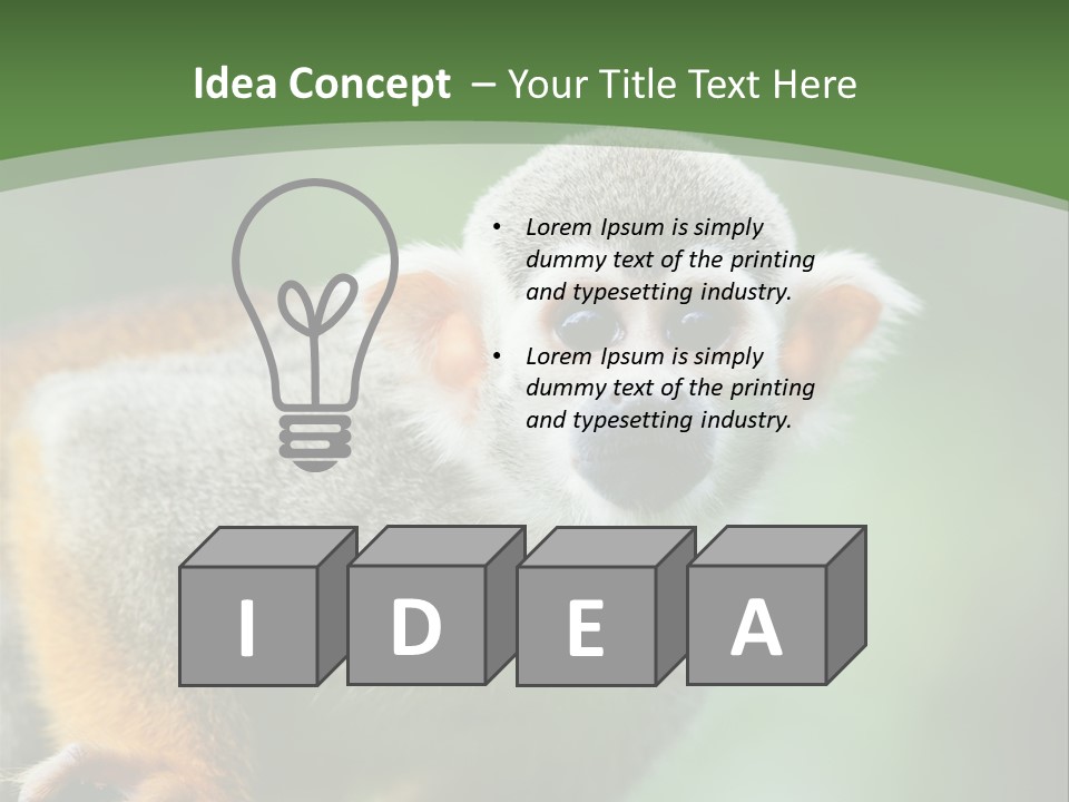 Ears Depth Of Field Tiny PowerPoint Template