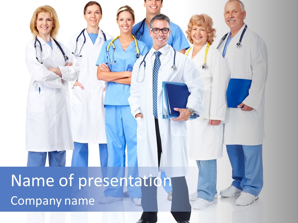 Diagnose Worker Medical PowerPoint Template