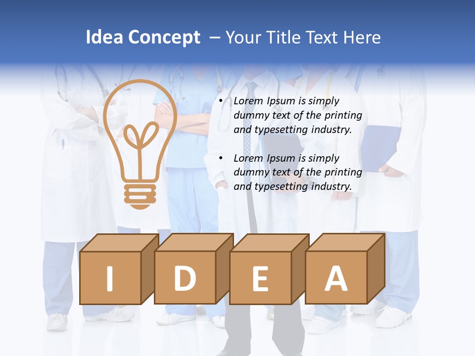 Diagnose Worker Medical PowerPoint Template