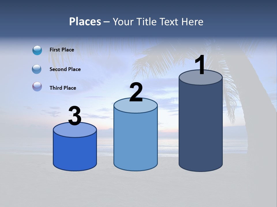 Wave Evening Sunrise PowerPoint Template