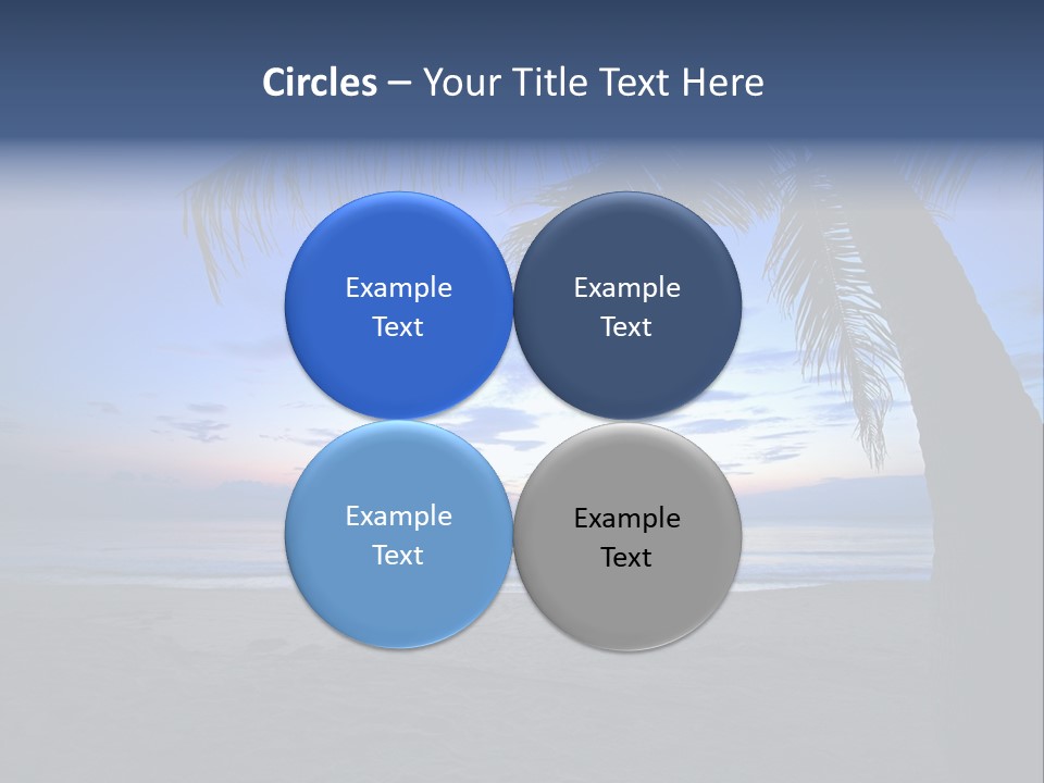 Wave Evening Sunrise PowerPoint Template