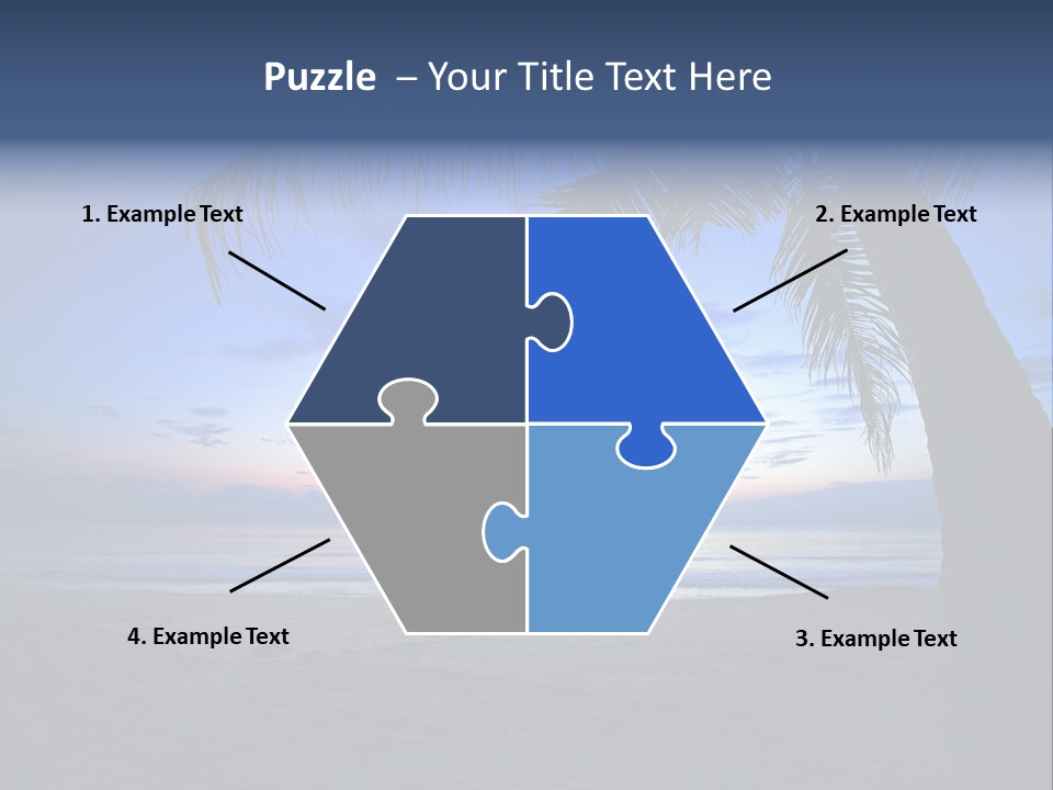 Wave Evening Sunrise PowerPoint Template