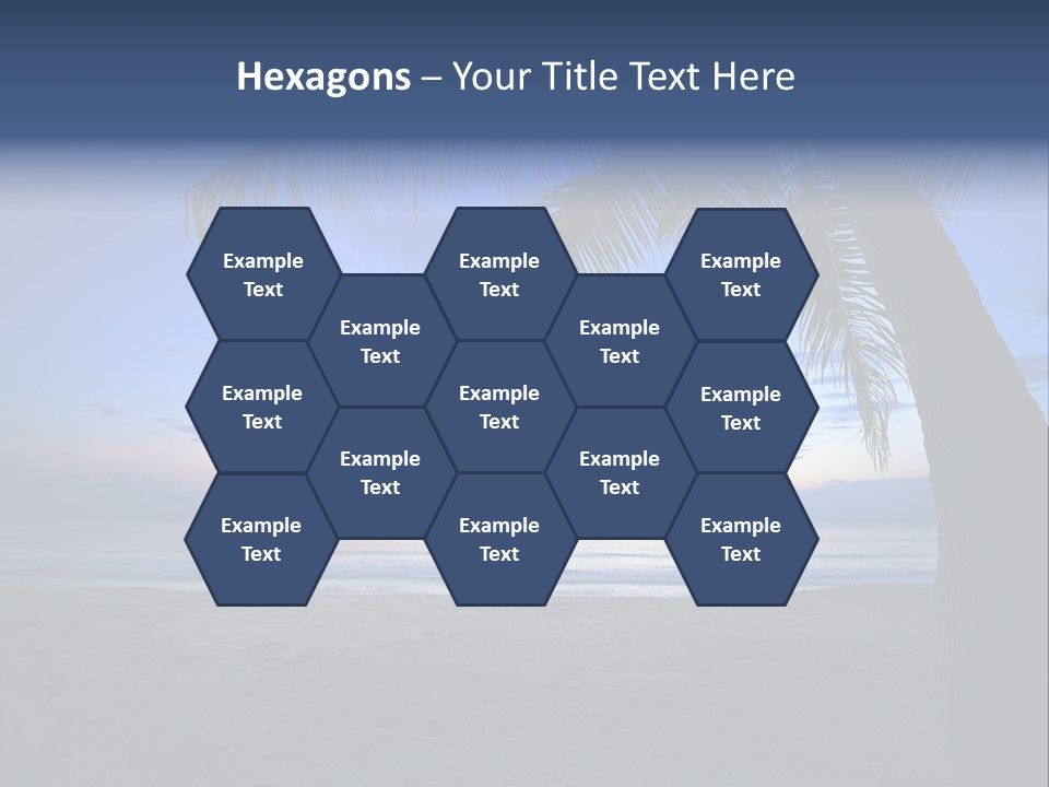 Wave Evening Sunrise PowerPoint Template