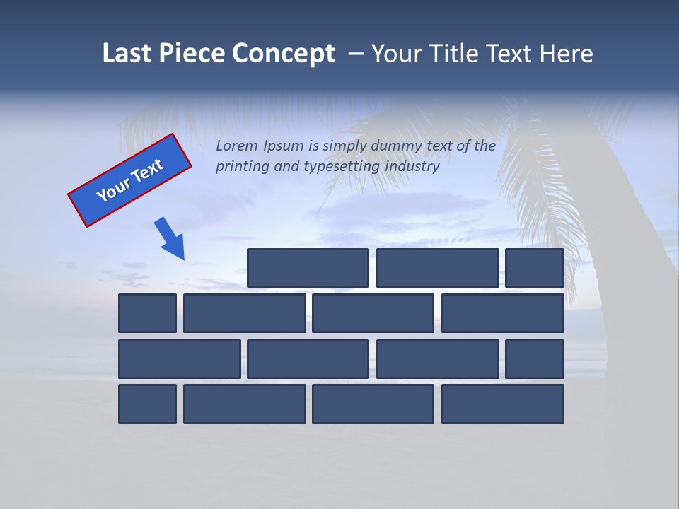 Wave Evening Sunrise PowerPoint Template