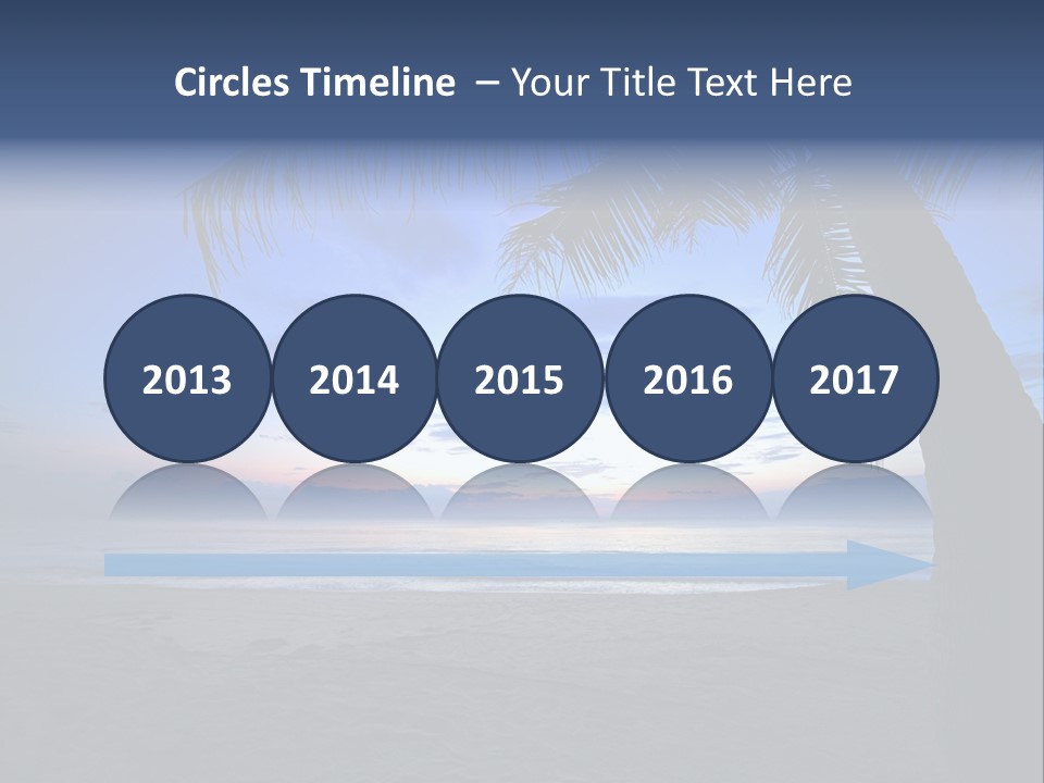 Wave Evening Sunrise PowerPoint Template