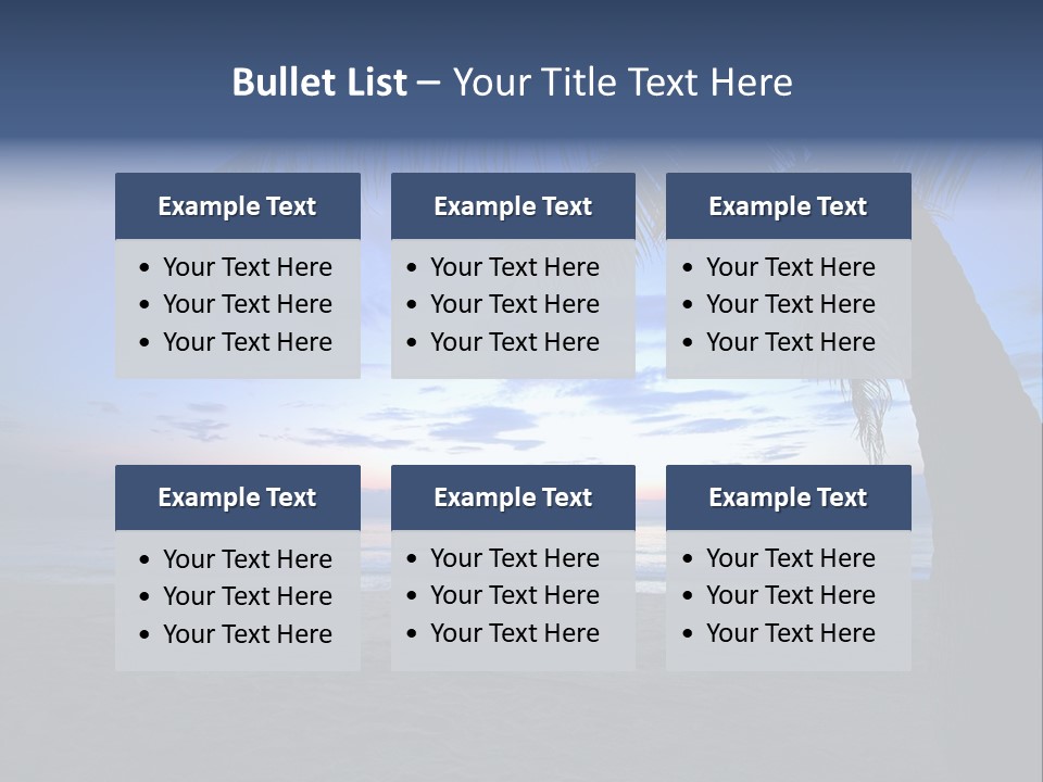 Wave Evening Sunrise PowerPoint Template