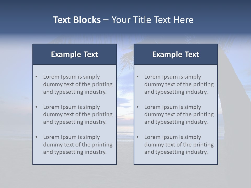 Wave Evening Sunrise PowerPoint Template