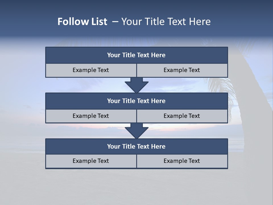 Wave Evening Sunrise PowerPoint Template