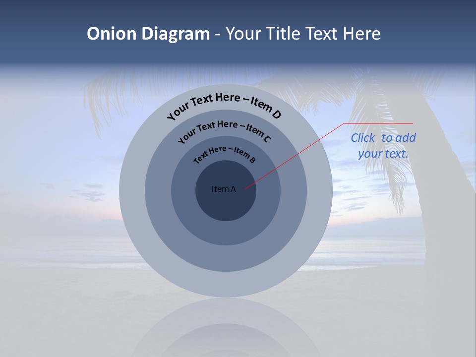 Wave Evening Sunrise PowerPoint Template