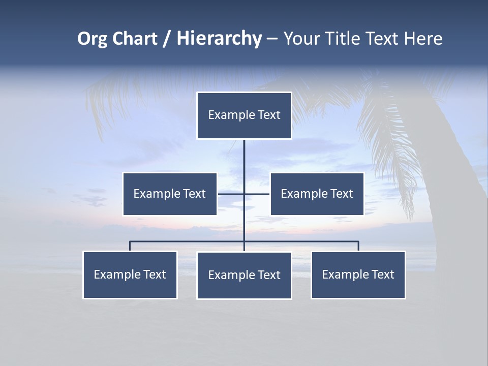 Wave Evening Sunrise PowerPoint Template