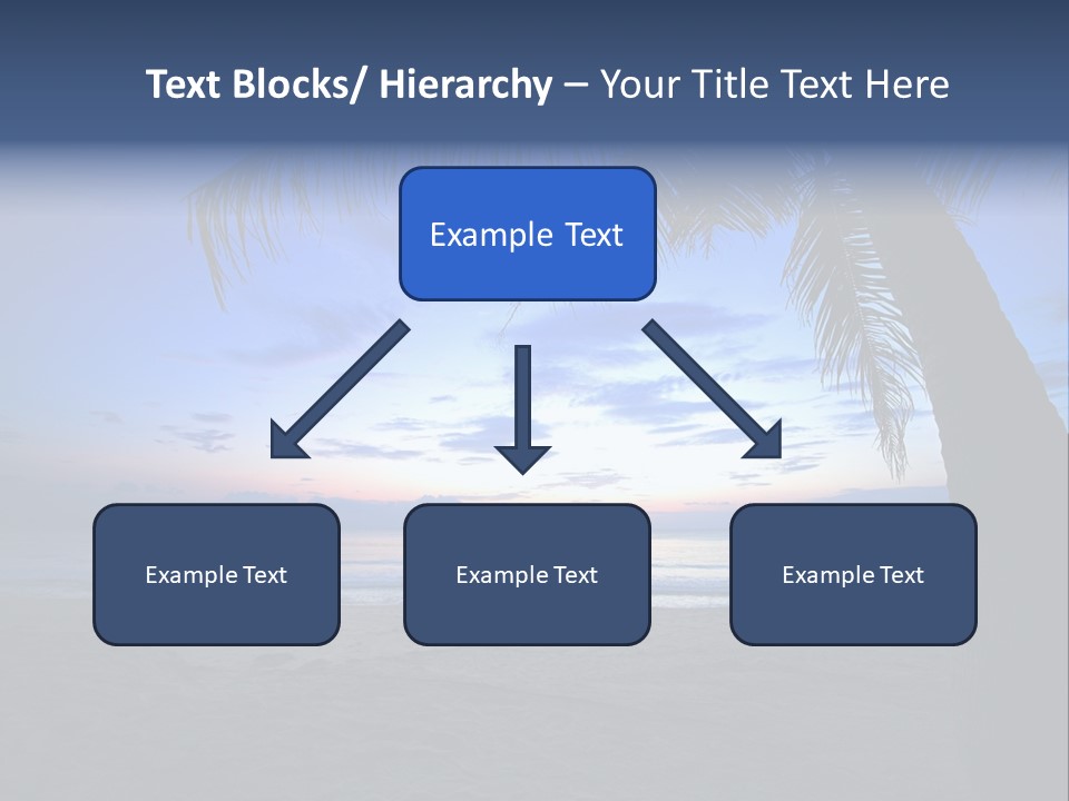 Wave Evening Sunrise PowerPoint Template