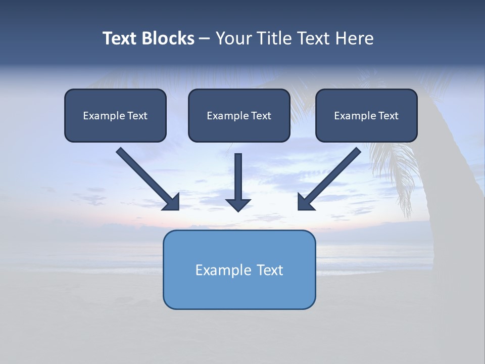 Wave Evening Sunrise PowerPoint Template