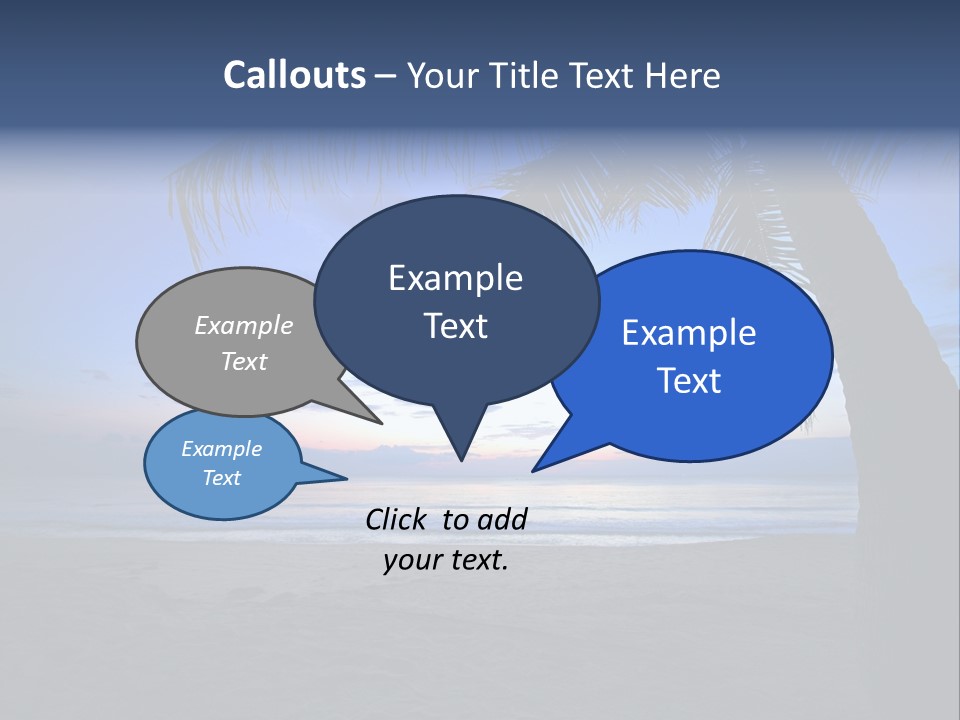 Wave Evening Sunrise PowerPoint Template
