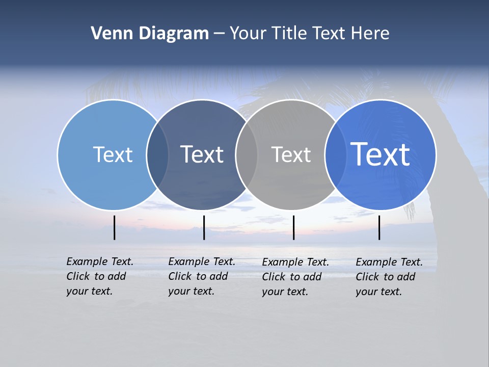 Wave Evening Sunrise PowerPoint Template