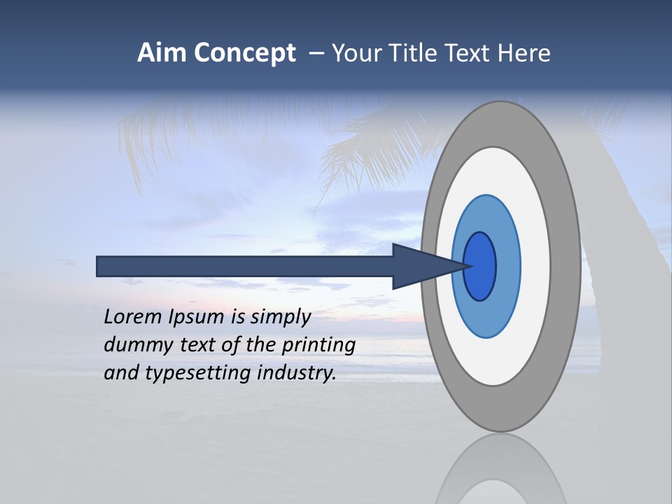 Wave Evening Sunrise PowerPoint Template