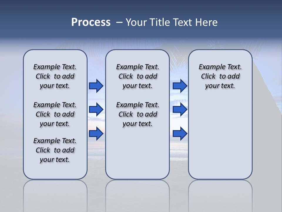 Wave Evening Sunrise PowerPoint Template