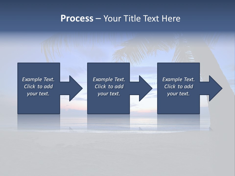 Wave Evening Sunrise PowerPoint Template