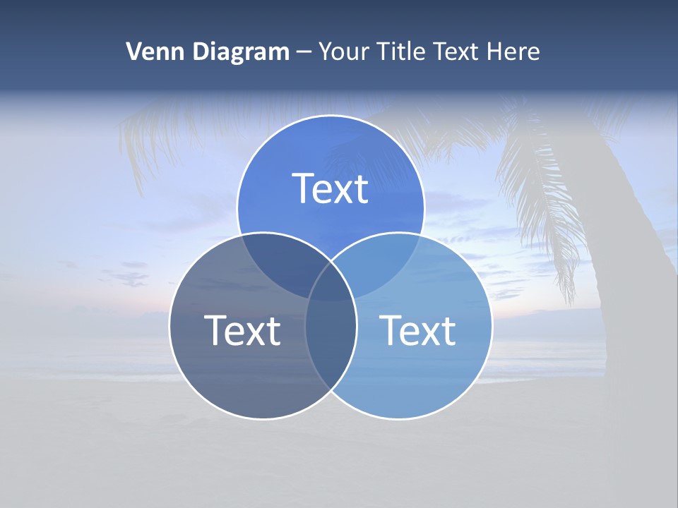 Wave Evening Sunrise PowerPoint Template
