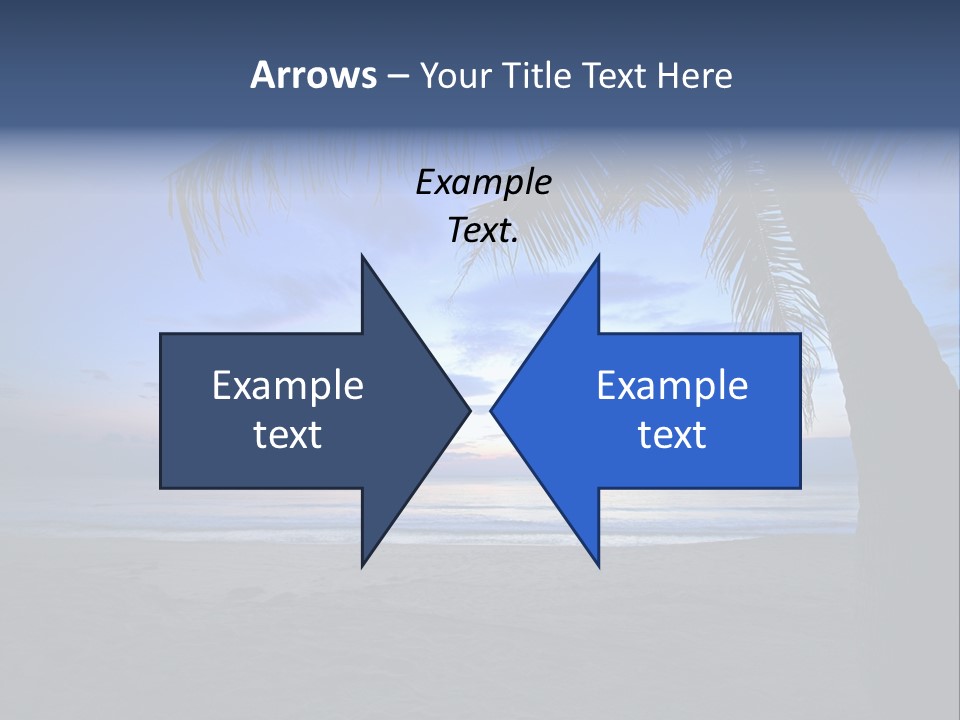 Wave Evening Sunrise PowerPoint Template