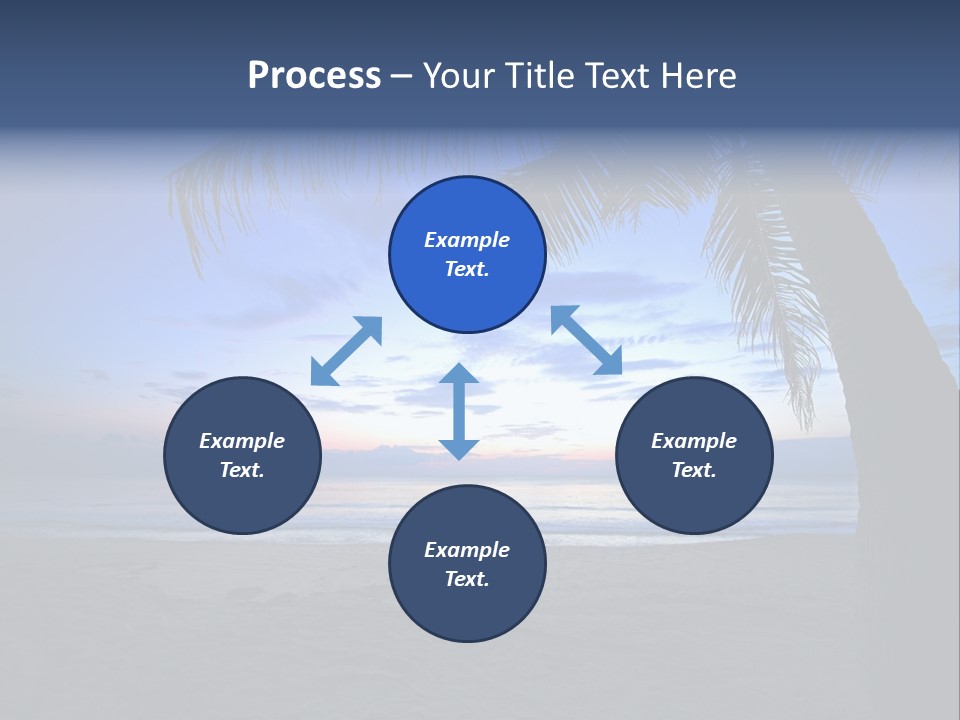 Wave Evening Sunrise PowerPoint Template
