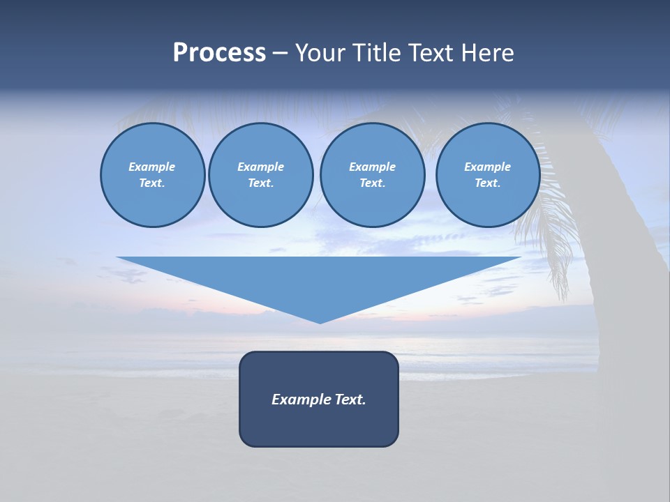 Wave Evening Sunrise PowerPoint Template