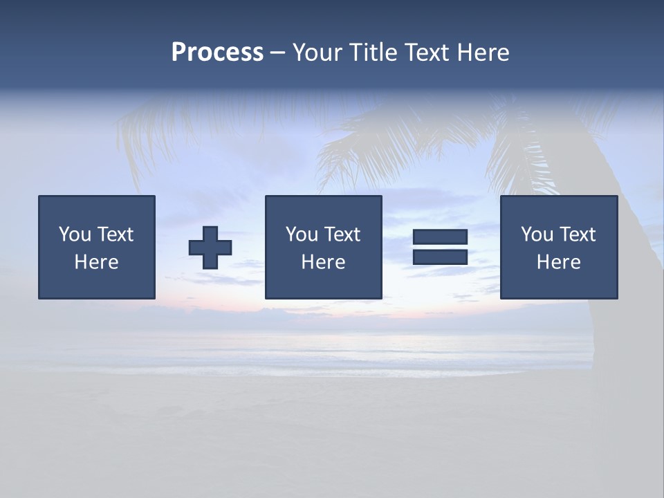 Wave Evening Sunrise PowerPoint Template