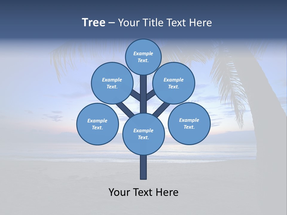 Wave Evening Sunrise PowerPoint Template