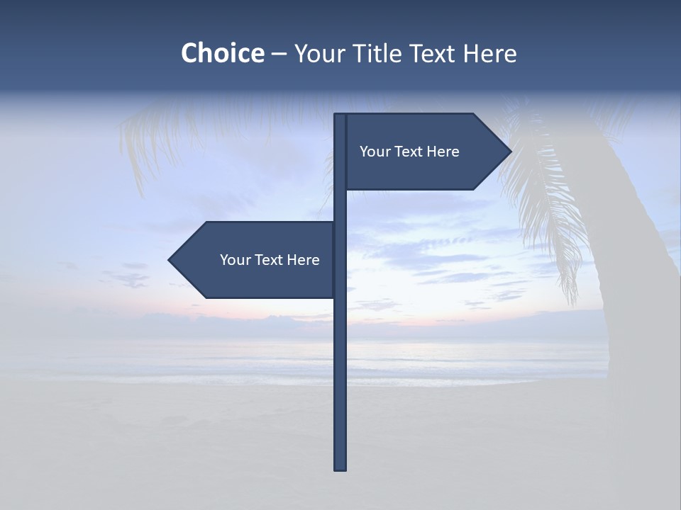 Wave Evening Sunrise PowerPoint Template