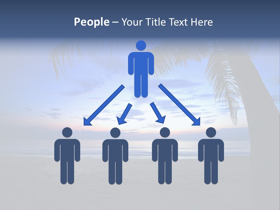 Wave Evening Sunrise PowerPoint Template