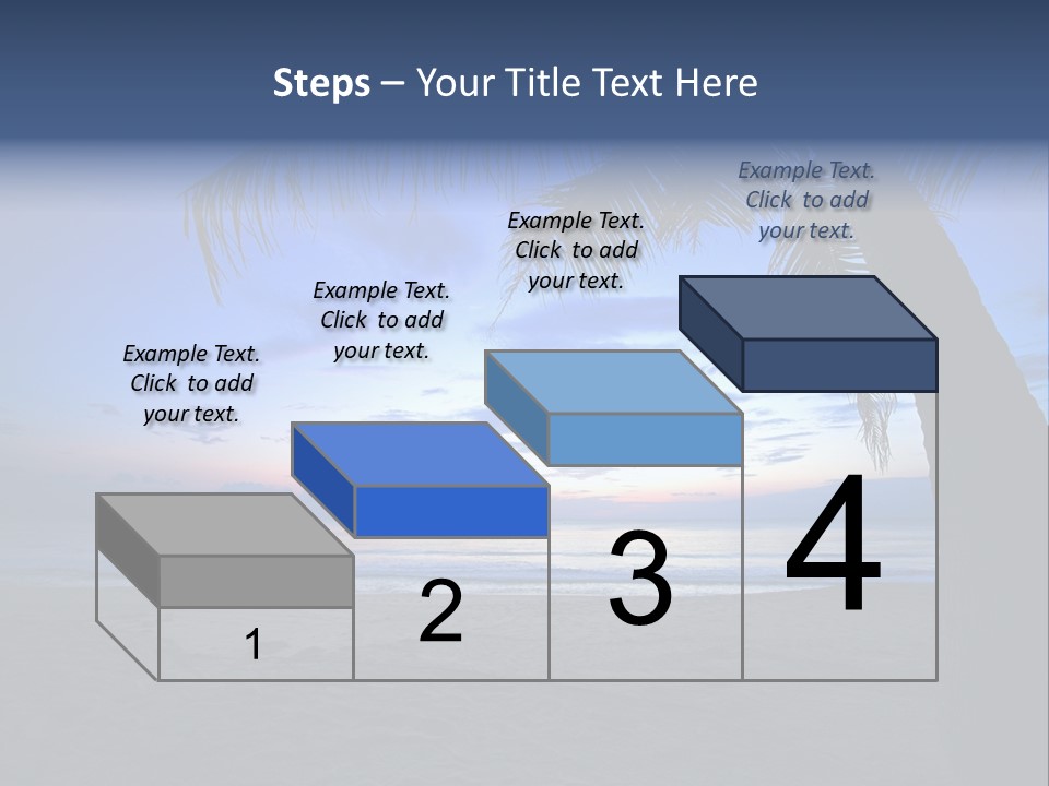 Wave Evening Sunrise PowerPoint Template