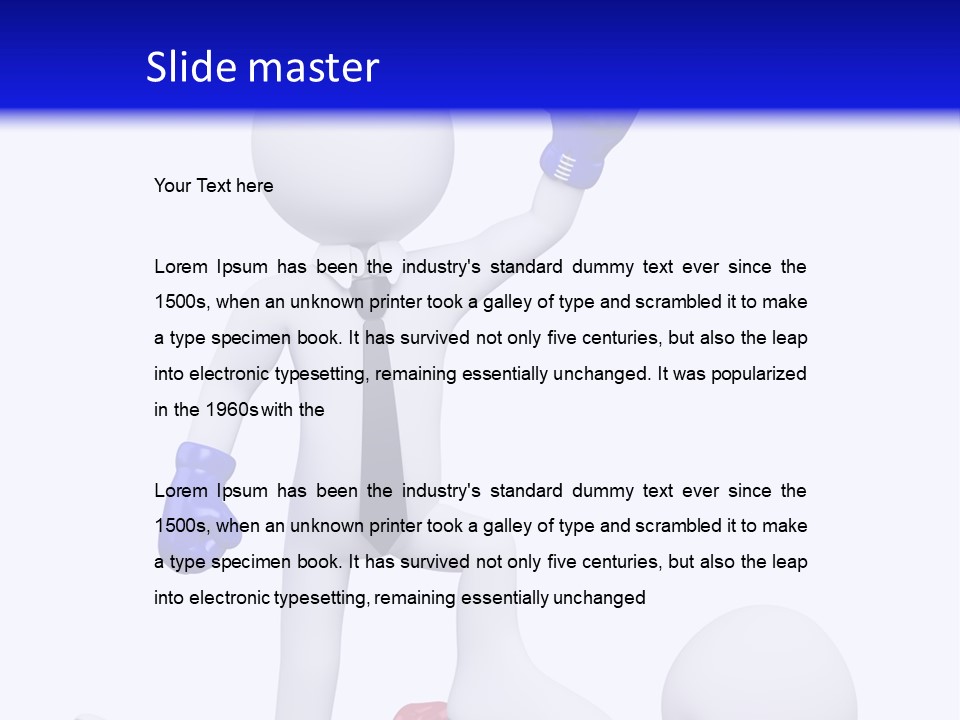 Competitive Fighter Foot PowerPoint Template