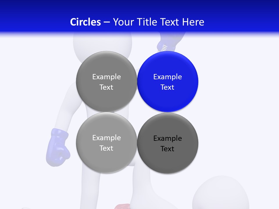 Competitive Fighter Foot PowerPoint Template