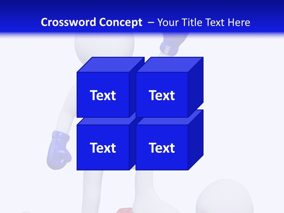 Competitive Fighter Foot PowerPoint Template