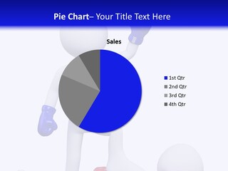 Competitive Fighter Foot PowerPoint Template