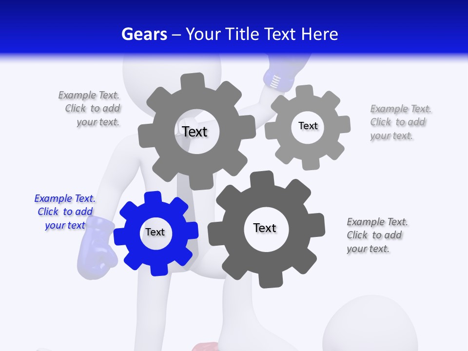 Competitive Fighter Foot PowerPoint Template