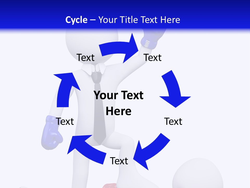 Competitive Fighter Foot PowerPoint Template