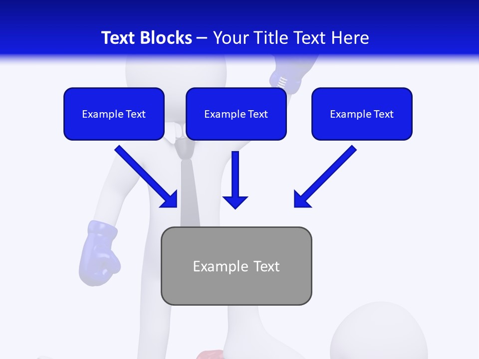 Competitive Fighter Foot PowerPoint Template