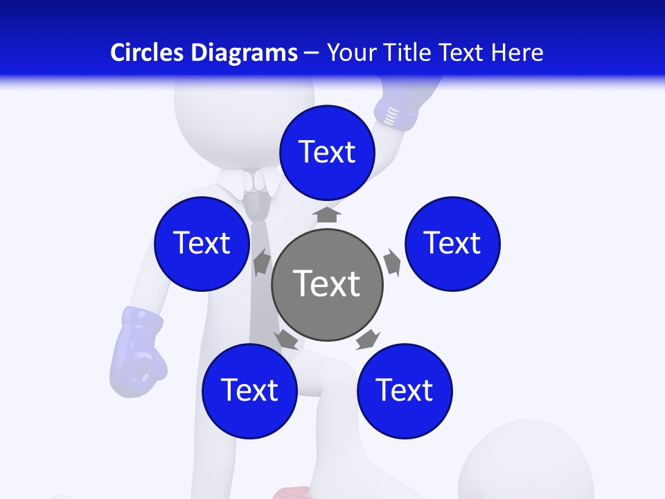 Competitive Fighter Foot PowerPoint Template