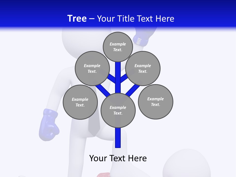 Competitive Fighter Foot PowerPoint Template