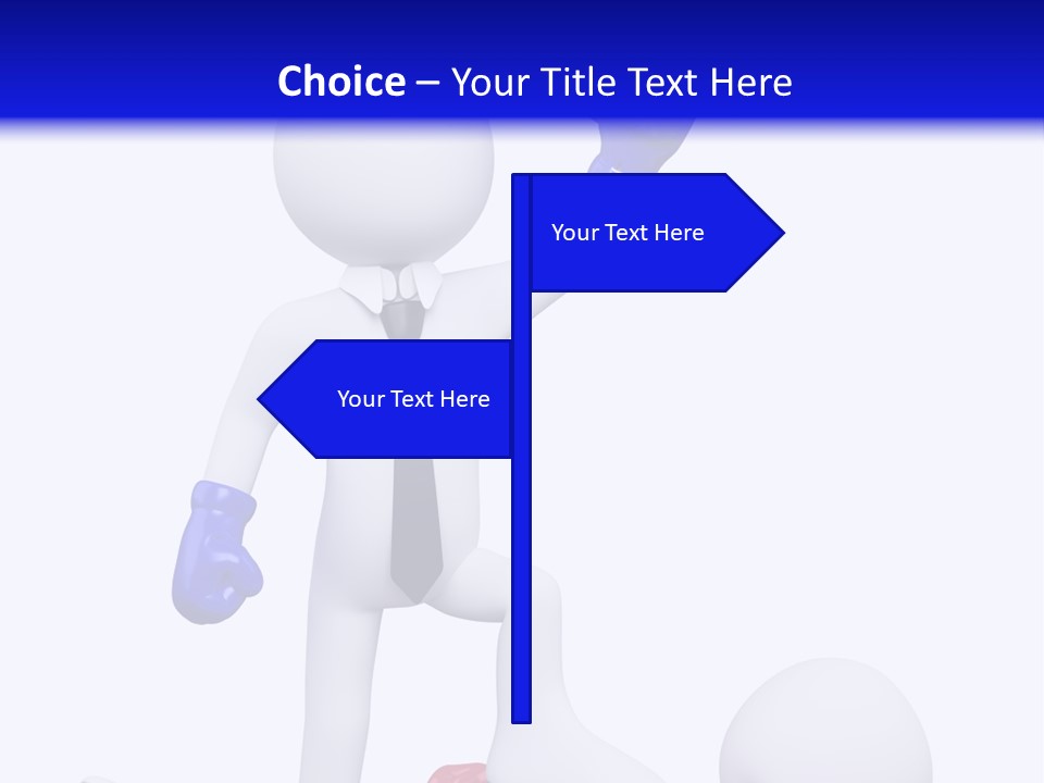 Competitive Fighter Foot PowerPoint Template