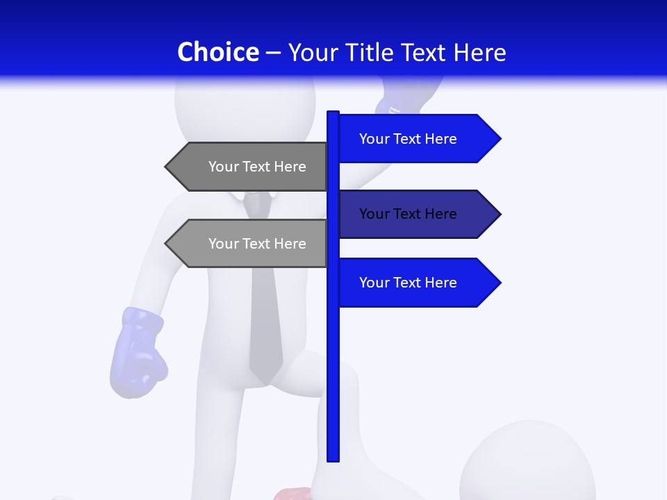 Competitive Fighter Foot PowerPoint Template