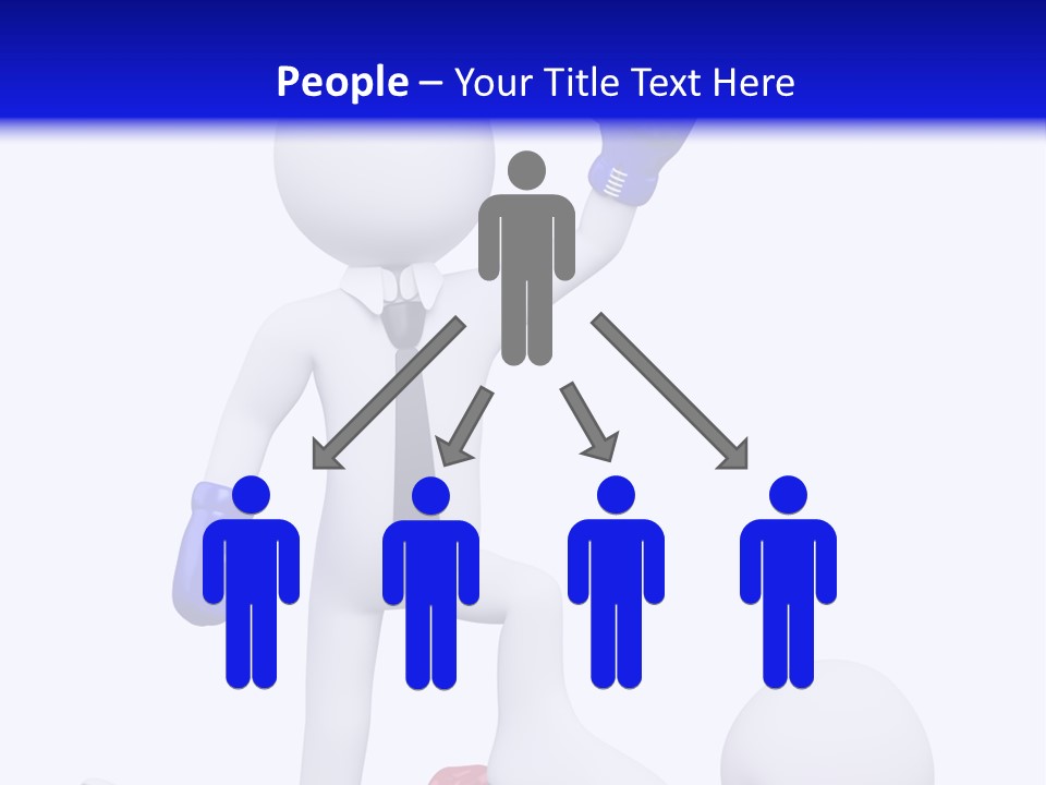 Competitive Fighter Foot PowerPoint Template